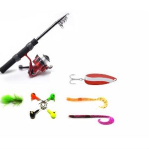 Caña Pesca Telescópica Accesorios 2.1m