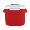 Cooler rojo con ruedas