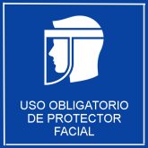 Señalética Uso Obligatorio De Protector Facial