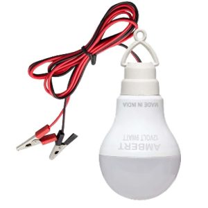 Foco Bombillo 12V 12W Pinza Energía Panel Solar