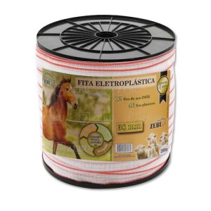 Cinta Electroplástica 38mm Zebu Cerca Eléctrica Piola Ganadería