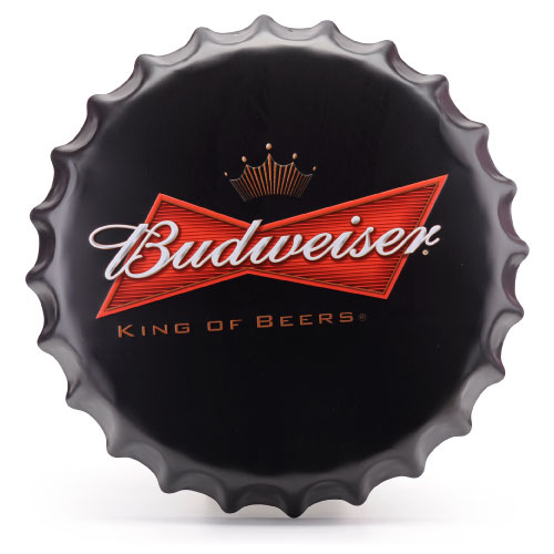 Placa metálica vintage en forma de tillo equipos de fútbol - Imagen 4