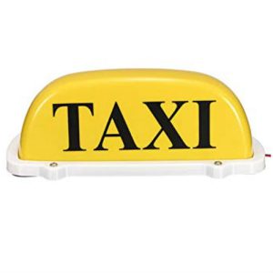 Luz taxi lámpara amarilla magnético 12v