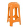 taburete alto naranja